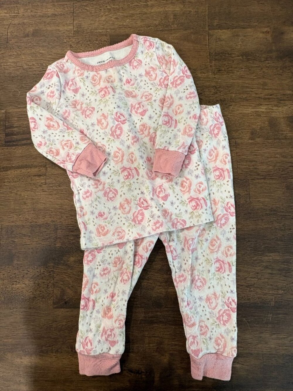 Floral Janie & Jack Pajama set